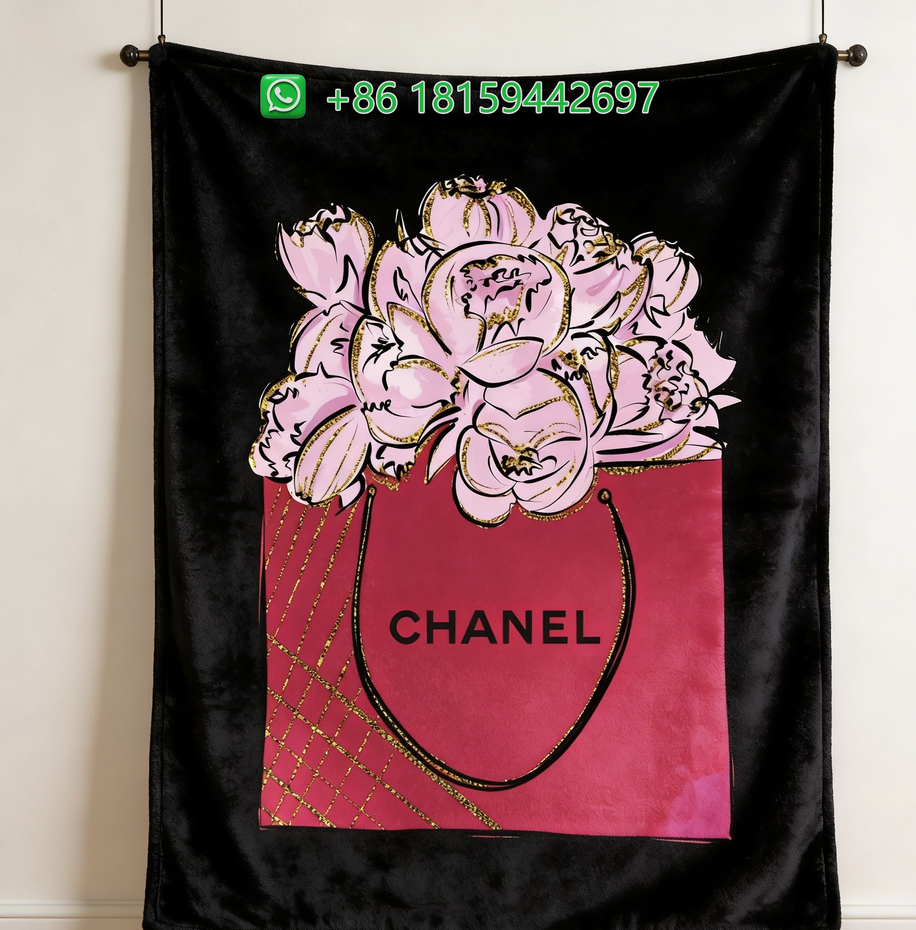 Chanel Throw Blankets